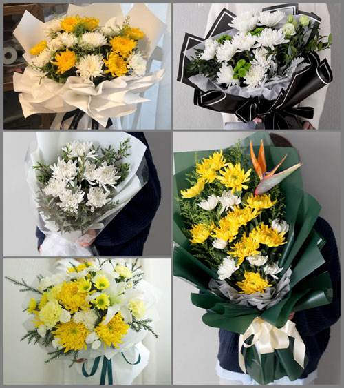 江苏南京鼓楼区小市街道黄家圩社区白事花束代送
